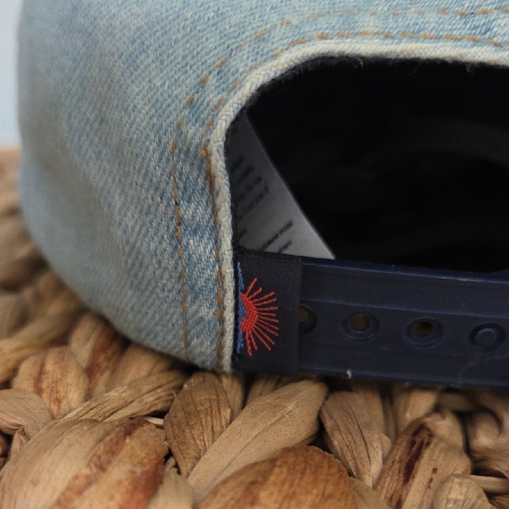 Faherty Light Blue Denim Cap With Patch - image 3